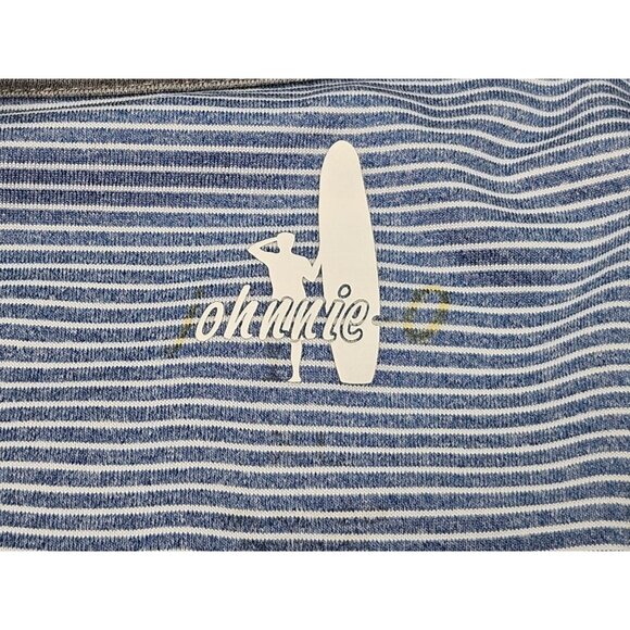 Johnnie-O 1/4 Zip Pullover Performance Shirt Long Sleeve Men’s XL Blue Striped - Picture 5 of 10